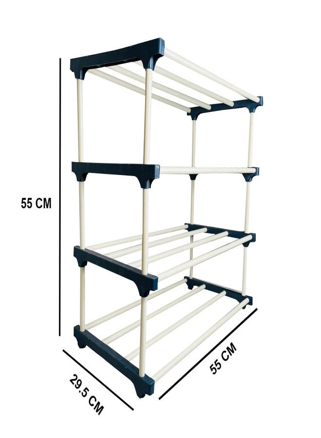 DEMARK 4 Layer Plastic Book Shelf Tall Narrow Storage Rack for Kids and Adults Modern Bookshelf Unit for Nursery, School, Home, and Office, Floor Mount Open - Image 2