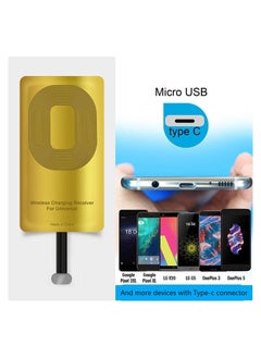 SYOSI 2 قطعة من مستقبل الشحن اللاسلكي من النوع C QI، مناسب لهاتف Google Pixel 2 XL/-LG V20-HTC 10–Google Nexus 6P-Huawei Mate 9/10/11، نحيف للغاية، 5 وات، 1000 مللي أمبير في الساعة، متوافق مع جميع أجهزة الشحن اللاسلكية، شحن سريع  - Image 5
