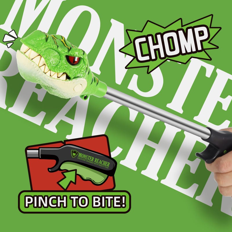 DINOBROS Dinosaur Pincher Toys for Age 3 and up Jurassic Dinosaurs T-Rex Grabber Toy Claw Robot Hand Snapper Dino Chomper Monster Reacher - Image 2