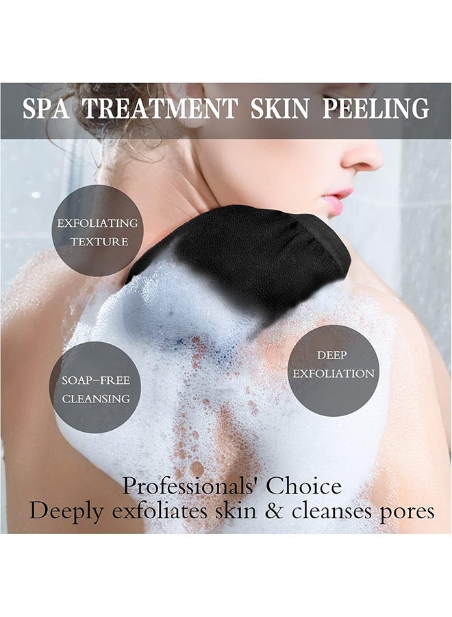 4-Piece Exfoliating Bath Glove Shower Glove Body Scrub Glove in Synthetic Yarn, Exfoliating Gloves for Shower, Spa, Massage and Dead Cell Removal - Image 3