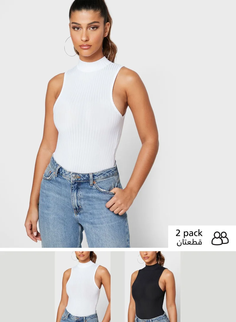 Missguided 2 Pack Ribbed Body