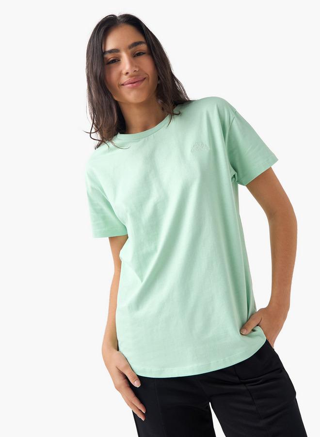 Kappa Logo Detail Crew Neck T-shirt with Short Sleeves - Image 1