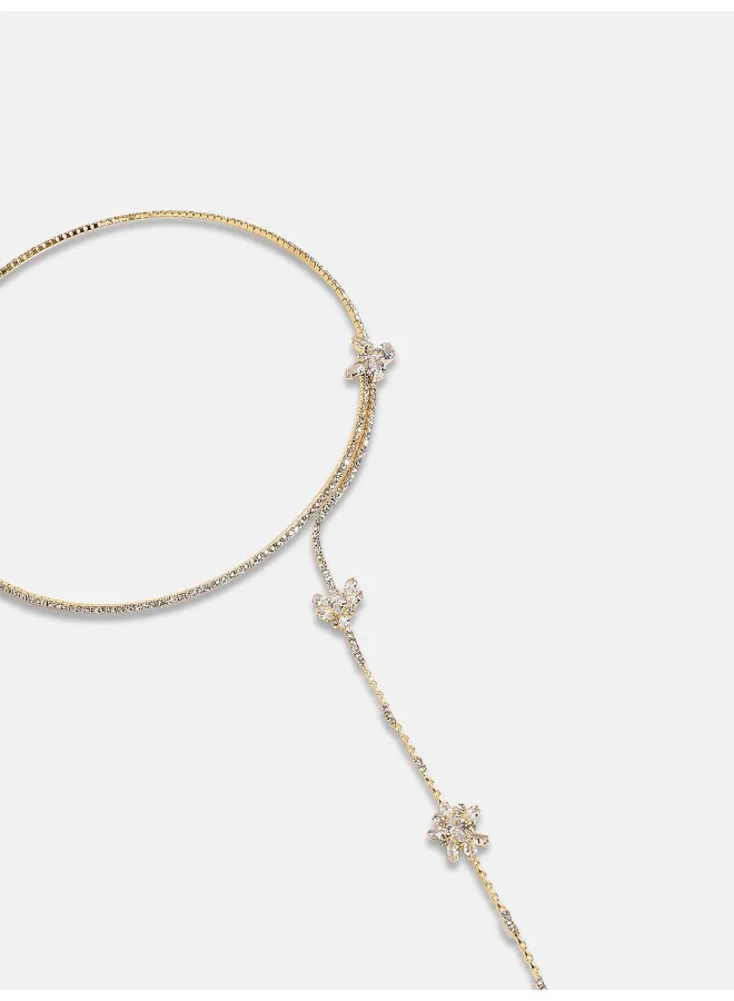 SOHI Snowflake Negligee Artificial Necklace Jewellery