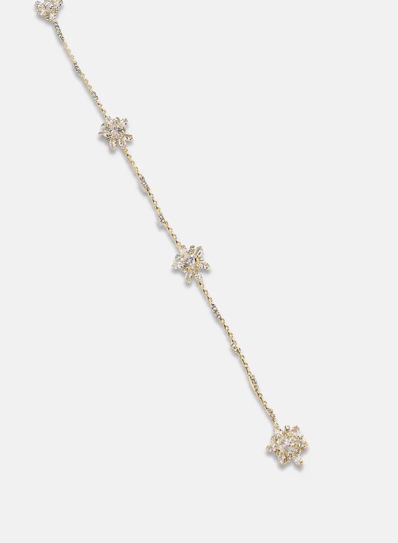 SOHI Snowflake Negligee Artificial Necklace Jewellery