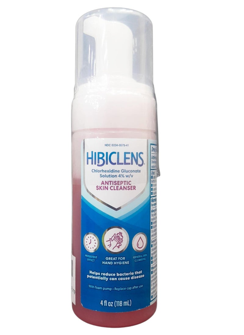 hibiclens - Antiseptic Skin Cleanser with Foam Pump 4 oz - Image 1