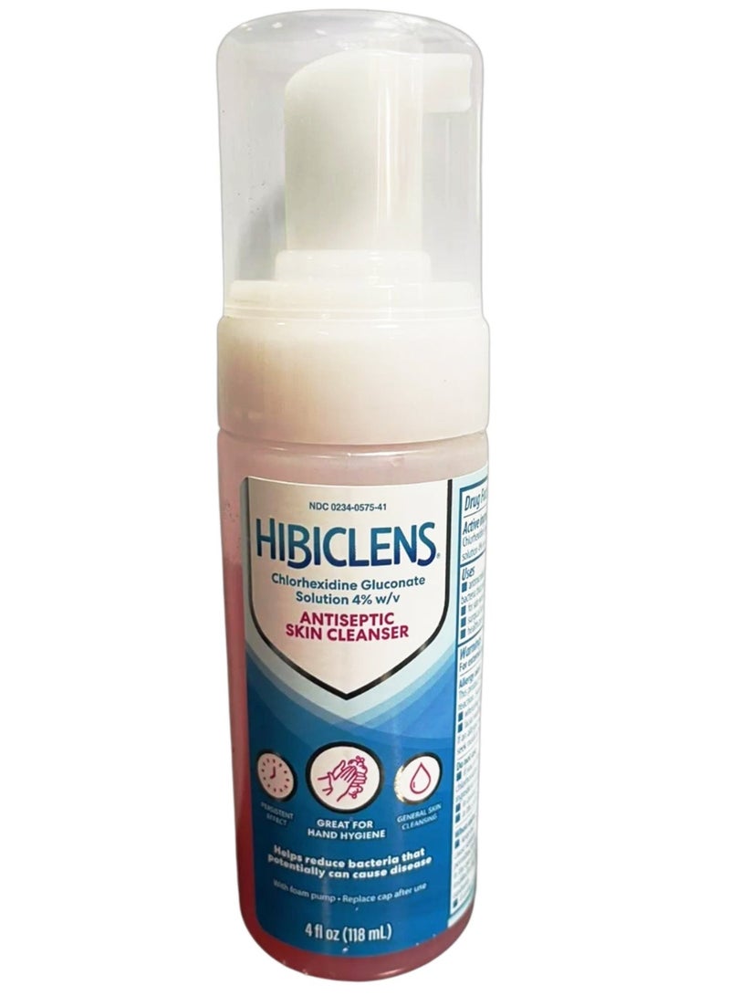 hibiclens منظف البشرة المطهر المضاد للميكروبات، مضخة رغوية 4oz - Image 5