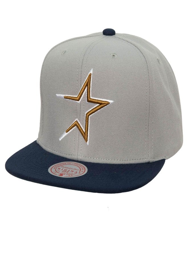 ميتشل آند نيس قبعة ميتشل آند نيس الرجالية ذات الإبزيم الخلفي من طراز MLB Away Coop Astros - Image 1