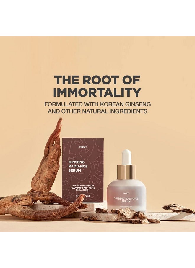 Proot - Ginseng Serum | Ginseng Serum With 52.5% Korean Ginseng Extract | Korean Ginseng Serum Formulated With Ginseng Extract, Hyaluronic Acid & Wgf Complex-3 | Korean Ginseng Skin Care Technology - Image 1