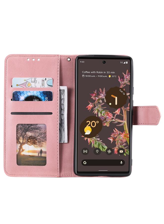 S-TOP Case For Google Pixel 9 / 9 Pro Nail Skin Feel Stitching Calf Texture Leather Phone Case - Image 5