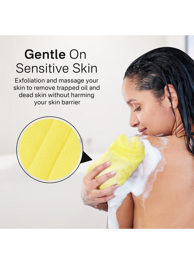 Yiclick Exfoliating African Net Sponge,Exfoliating Body Scrubber Exfoliator, Back Scrubber Bath Sponge, Exfoliate Rags Wash Cloth Loofah Sponge for Body Scrub, Exfoliating Washcloth Towel - Image 5