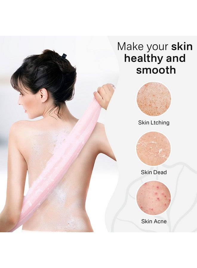 Yiclick Exfoliating African Net Sponge,Exfoliating Body Scrubber Exfoliator, Back Scrubber Bath Sponge, Exfoliate Rags Wash Cloth Loofah Sponge for Body Scrub, Exfoliating Washcloth Towel - Image 2