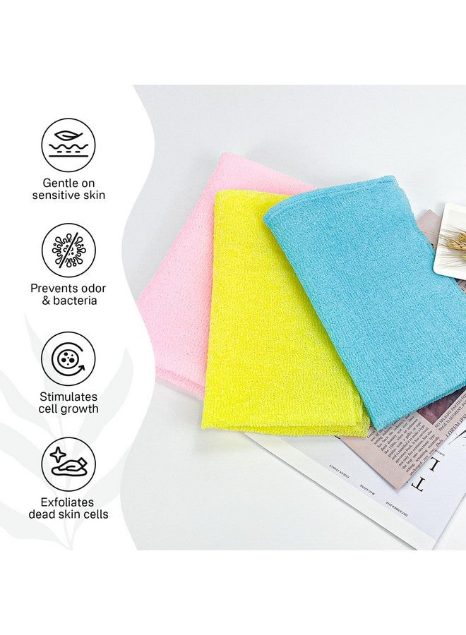 Yiclick Exfoliating African Net Sponge,Exfoliating Body Scrubber Exfoliator, Back Scrubber Bath Sponge, Exfoliate Rags Wash Cloth Loofah Sponge for Body Scrub, Exfoliating Washcloth Towel - Image 3