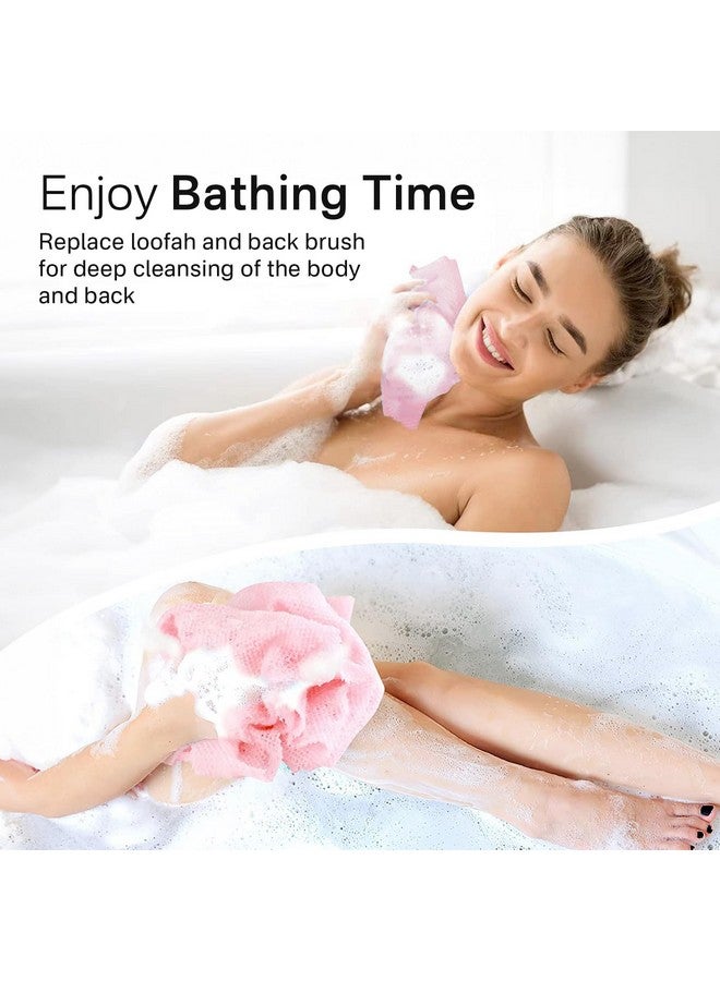 Yiclick Exfoliating African Net Sponge,Exfoliating Body Scrubber Exfoliator, Back Scrubber Bath Sponge, Exfoliate Rags Wash Cloth Loofah Sponge for Body Scrub, Exfoliating Washcloth Towel - Image 4