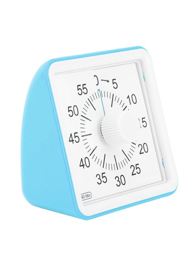 Thoraya - Visual Timer Silent Quiet Counting 60 Minutes Countdown Timer for Students Kitchen Blue - Image 1