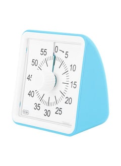 Visual Timer Silent Quiet Counting 60 Minutes Countdown Timer for Students Kitchen Blue