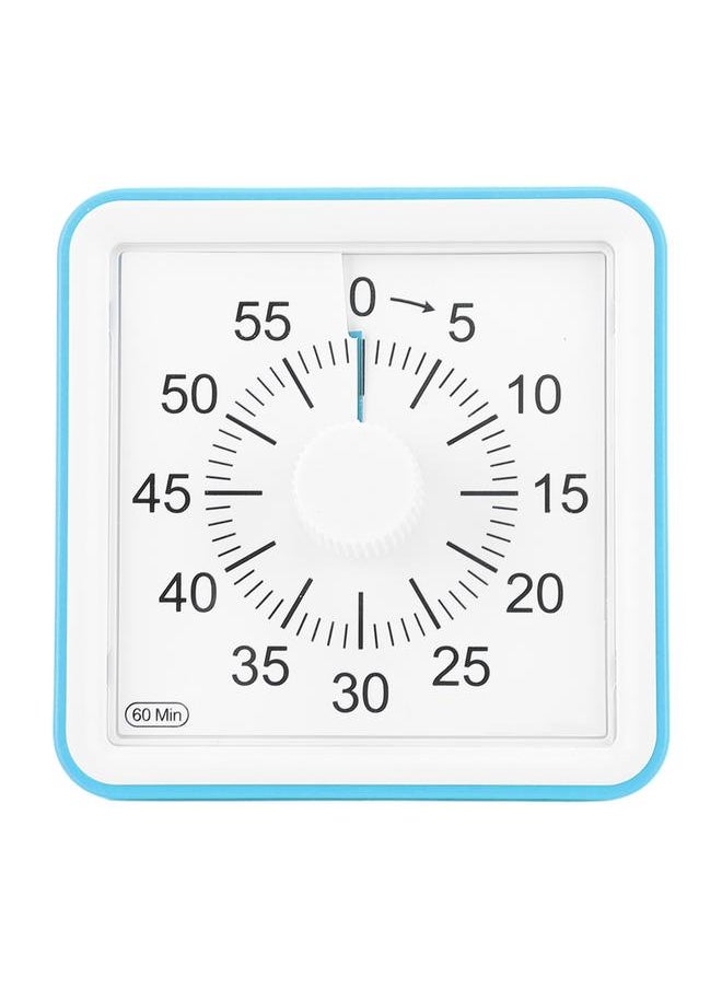 Thoraya - Visual Timer Silent Quiet Counting 60 Minutes Countdown Timer for Students Kitchen Blue - Image 1