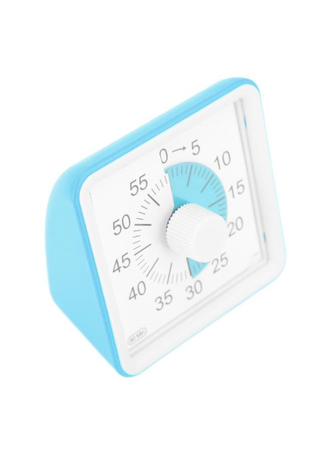 Thoraya - Visual Timer Silent Quiet Counting 60 Minutes Countdown Timer for Students Kitchen Blue - Image 1
