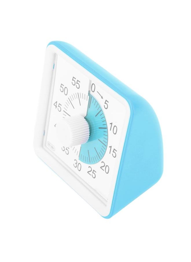Thoraya - Visual Timer Silent Quiet Counting 60 Minutes Countdown Timer for Students Kitchen Blue - Image 1