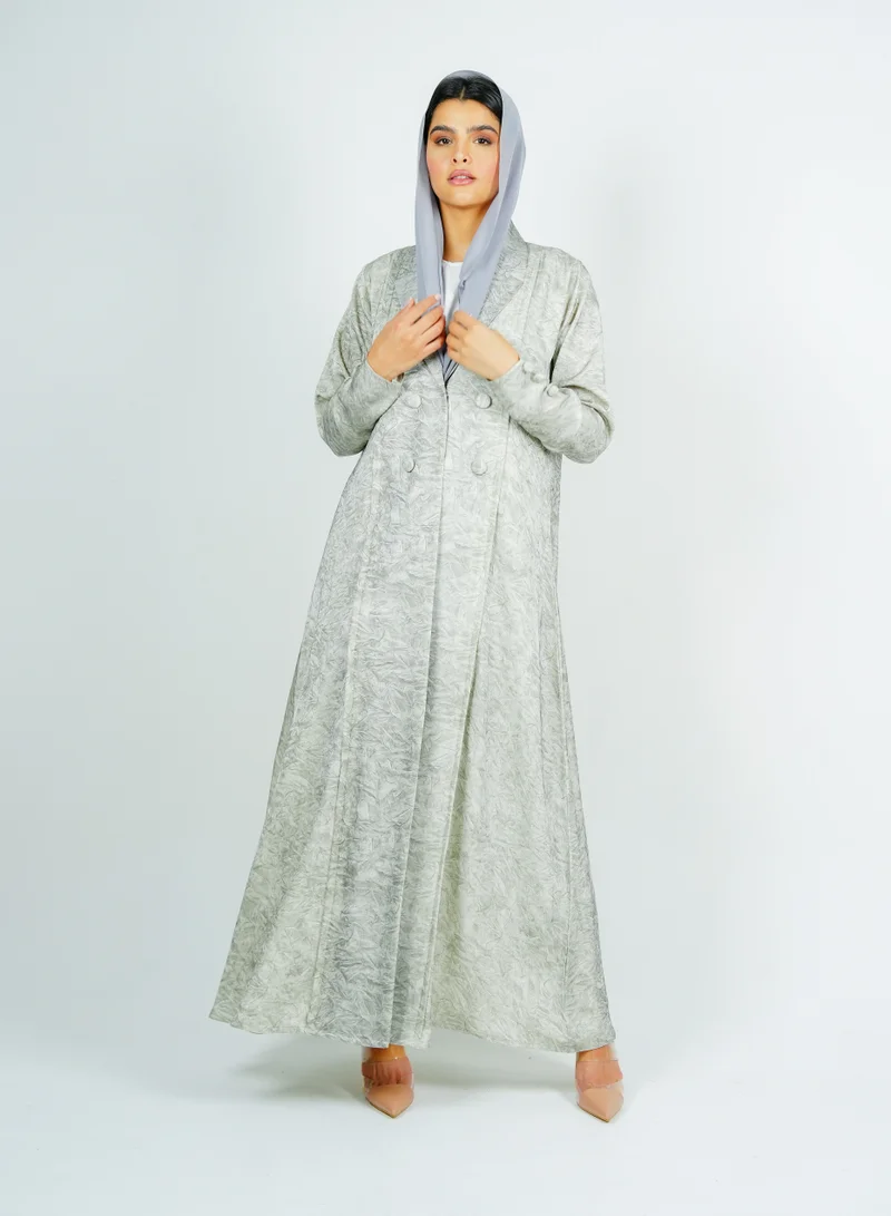 Rosette Abaya  Stylish Blazer refined statement piece Designed in a Printed fabric features elegant for Women | Best Price UAE