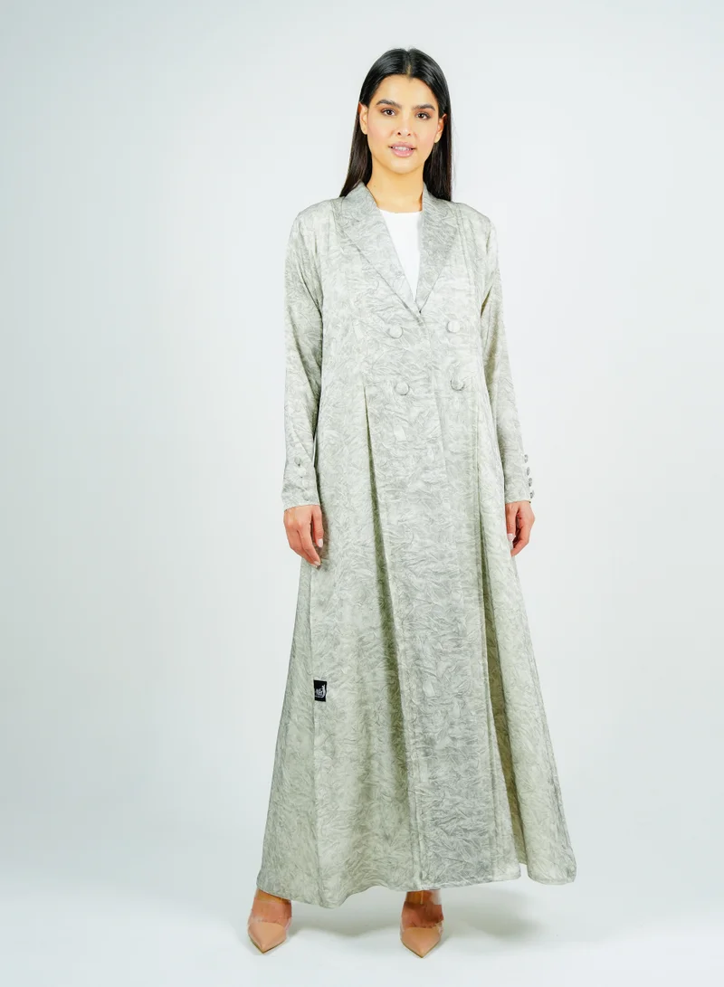 Rosette Abaya  Stylish Blazer refined statement piece Designed in a Printed fabric features elegant for Women | Best Price UAE