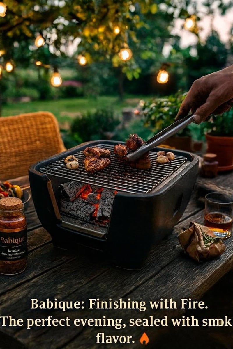 Babique Wood Charcoal Premium Long Burning Barbeque Koyla |Grilling| Low Smoke | Long Burning Coal for Home, Kitchen & Garden (Charcoal, 1000 gm) - Image 2