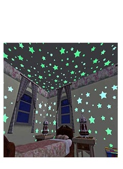 Spaceshoop Cute Moon Stars Small Luminous Stickers Children Room Decorative Wall Stickers  - Image 3