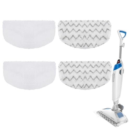 Jirmory 4 PACK Steam Mop Replacement Pads Compatible with Bissell Powerfresh Steam Mop 1940 1806 1544 2075 2685A 2181 2814 Series, Model 1940A 1940W 19405 2075A 2685A 5938, Microfiber Washable, Reusable - Image 1