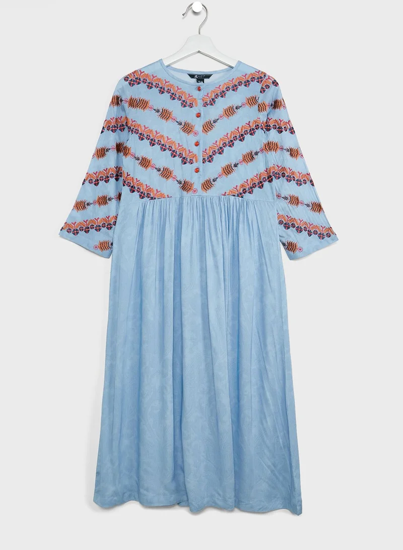 Nishat Linen Kids Printed Jalabiya
