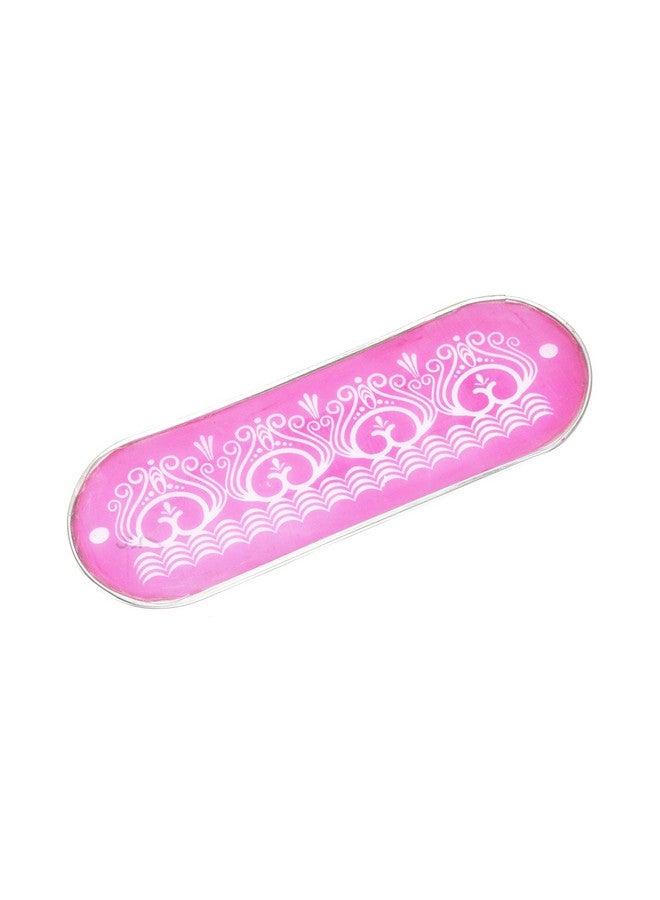 ORAMSA Ready to use Oval Shape Draw Border Design Net Rangoli Stencil (Three 33x12cm, Assorted) - Image 2