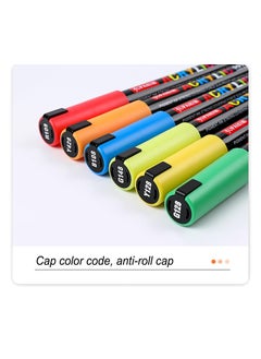 Like-It like it Jupai 24 Color Acrylic Paint Markers 40mm Tip Paint Pens Permanent Graffiti Markers for Rock Wood Mugs Fabric Windows or DIY Craft  - Image 4