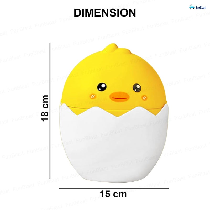 FunBlast FunBlast Table Dustbin Desktop Bin Mini Trash Can with Swing Top Lid Portable Dustbin Mini Waste Bin Disposal Dustbin for Car Office Desk and Home Use Duck - Image 2