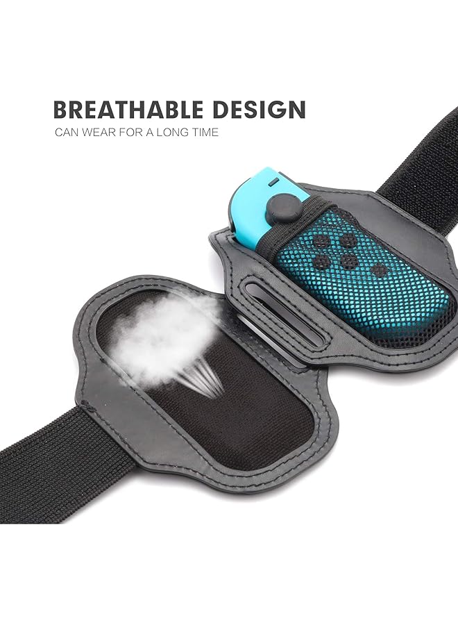 2 Pack Leg Strap Compatible With Switch Oled Model & For Nintendo Switch Ring Fit Adventure For Joy Cons Controller Game Accessories Adjustable Elastic Strap Two Size For Adults And Children - Image 5