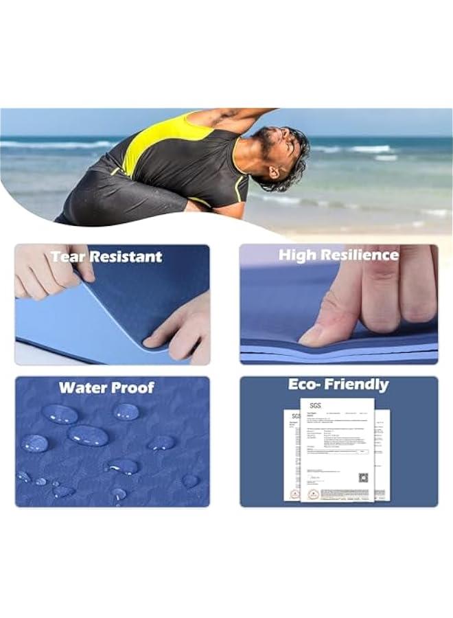 هوكور سجادة يوجا من المطاط الحراري المرن بسمك 6 ملم من بايبي، 61 × 183 سم، صديقة للبيئة وغير قابلة للانزلاق وداعمة للركبتين للرجال والنساء، سجادة تمارين لليوغا والبيلاتس والتمارين الارضية - Image 3