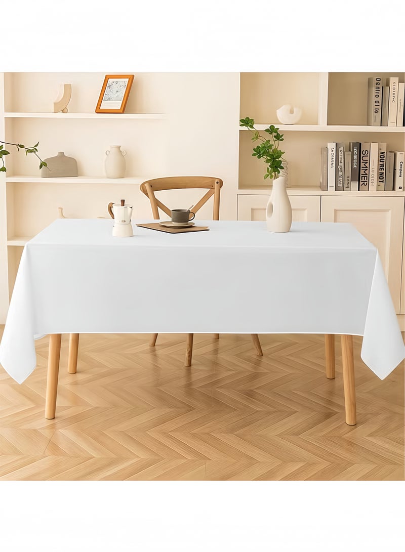 16 قطعة من مفارش المائدة البلاستيكية المستطيلة للاستخدام مرة واحدة، غطاء طاولة مزخرف مقاوم للماء لحفلات الشواء وحفلات الزفاف للاستخدام الداخلي أو الخارجي - Image 2