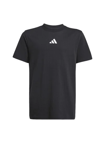 adidas J Sl Tee 160 Black Training T-Shirts For Junior 7-8Y