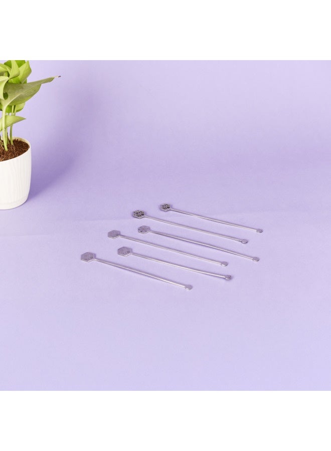 Arttd Inox ARTTDINOX Tessellation Stirrer S/4 | Premium Stainless Steel | Contemporary Design | Serveware & Tableware | Luxury Collection - Image 1