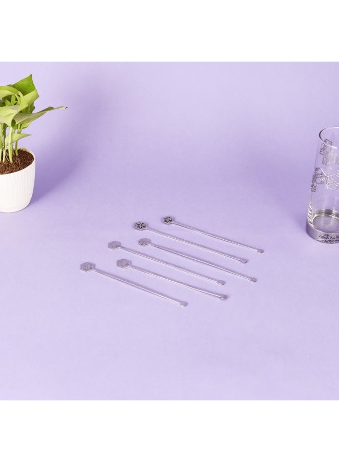 Arttd Inox ARTTDINOX Tessellation Stirrer S/4 | Premium Stainless Steel | Contemporary Design | Serveware & Tableware | Luxury Collection - Image 2