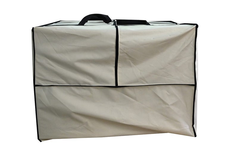 acoveritt Outdoor Square Cushion/Cover Storage Bag, Protective Zippered Storage Bags with Handles, 32''L x 32''W x 24''H Beige - Image 2