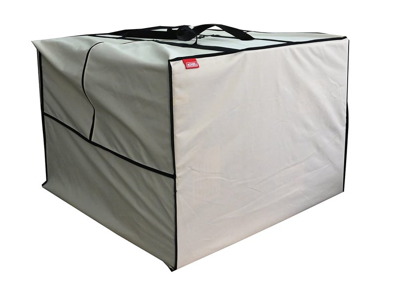 acoveritt Outdoor Square Cushion/Cover Storage Bag, Protective Zippered Storage Bags with Handles, 32''L x 32''W x 24''H Beige - Image 3