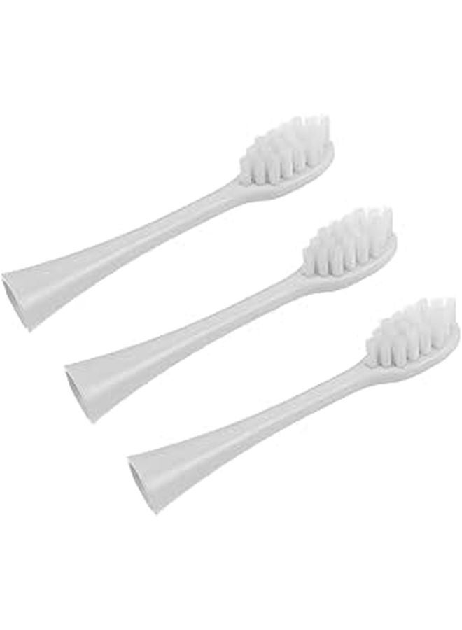 3Pcs Soft Nylon Bristle Replacement Toothbrush Heads Compatible with Electric Toothbrush - Image 1