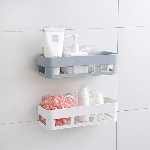 EBOFAB 3PCS Wall Mounted Kitchen Bathroom Shelf Storage Self Adhesive Rack Bathroom Storage RackMulticolour - Image 3