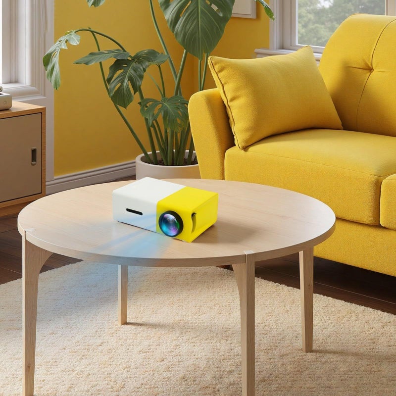 Portable Mini Projector 1080P Supported Home Theater 24 to 80 Inch Display Remote Control Included 30000 Hours Lamp Life 5 x 3.4 x 1.9 Inch White - Image 4