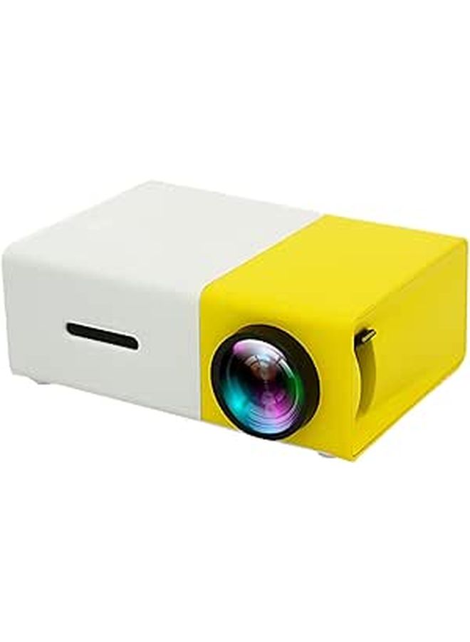Portable Mini Projector 1080P Supported Home Theater 24 to 80 Inch Display Remote Control Included 30000 Hours Lamp Life 5 x 3.4 x 1.9 Inch White - Image 1