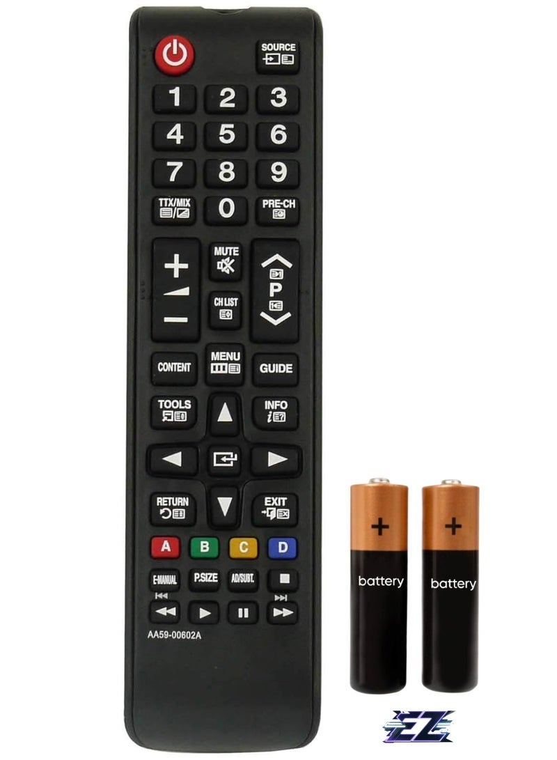 PopZa Replacement Remote Control AA59-00622A TM1240 Compatible with Samsung AA59-00602A UE32EH5000 UE32EH5000W PS51E450A1W PS51D535A5W UE32D4003BWXXU UE32D4 003 T19B300EW T22B300BW T22B30 with battery - Image 1