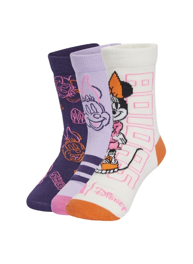 Adidas Lk Dy Mi 3Pp White Training Socks For Kids 5.5K - 7K - Image 1