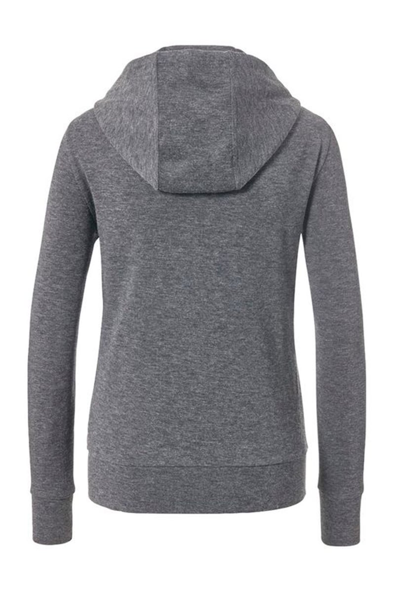 Tchibo Women Hooded Long Sleeve Heather Jacket, Grey Heather - Image 3
