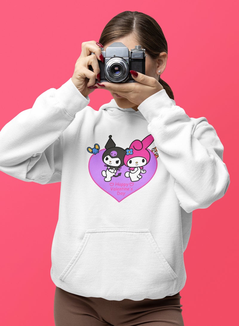 ZOOM Happy Valentine's x Kuromi and Melody Hoodie Trendy 