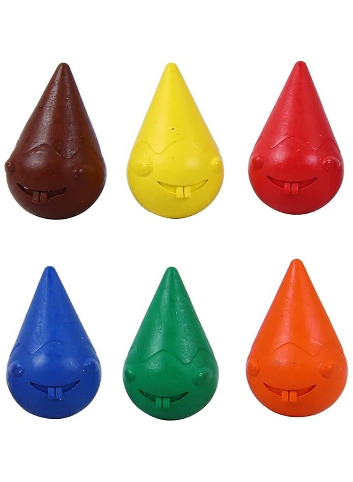 دومس أقلام تلوين دومز جريبي 6 قطع. الطباشير البلاستيكية - Image 3