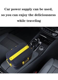 Arabest 1.8L Electric Lunch Box,2-In-1 Food Heater Portable Heated Lunch Box, 304 Stainless Steel Heatable Food Warmer,for Work,Car,Truck,Home,220V/12V/24V  - Image 5