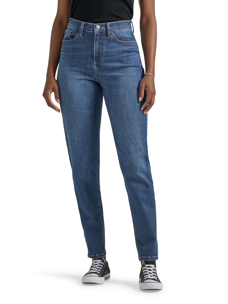 Lee Women's Legendary High Rise Mom Jean, Standout, 8 Short - Image 1